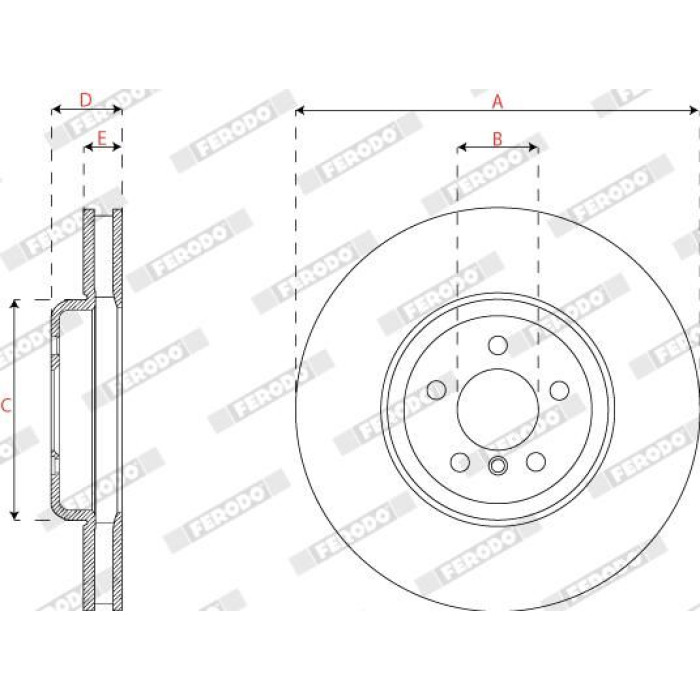 Ferodo DDF2042RC-1 Bremsscheibe PREMIER Ferodo DDF2042RC-1 Bremsscheibe PREMIER