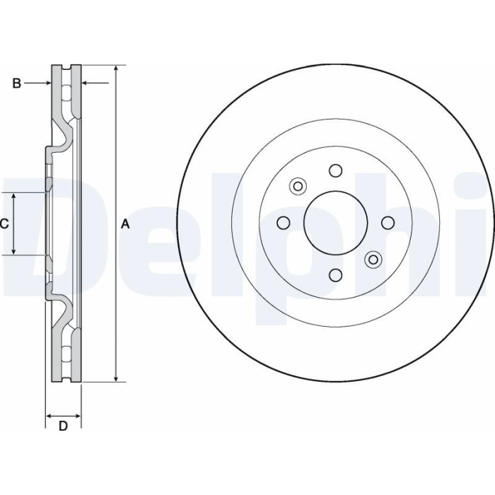 Delphi BG4689C Bremsscheibe Delphi BG4689C Bremsscheibe