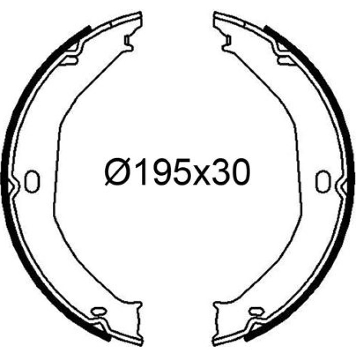 Valeo 564284 Bremsbackensatz