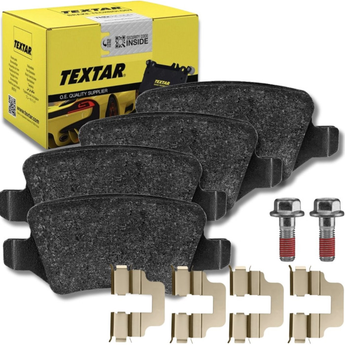 TEXTAR 2313805 Bremsbeläge mit Zubehör TEXTAR 2313805 Bremsbeläge mit Zubehör