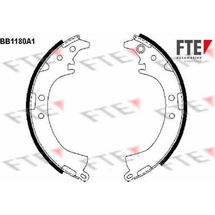 FTE 9100042 Bremsbackensatz FTE 9100042 Bremsbackensatz