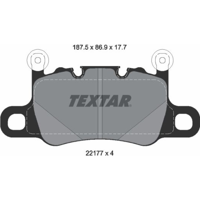 Textar 2217701 Bremsbelagsatz, Scheibenbremse Q+ Textar 2217701 Bremsbelagsatz, Scheibenbremse Q+