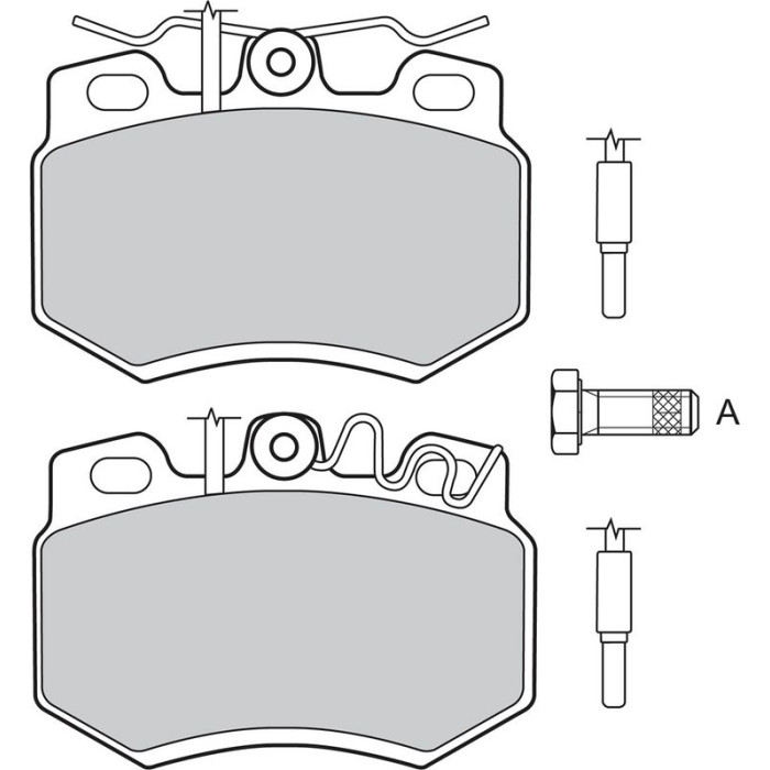 Valeo 598714 Bremsbelagsatz, Scheibenbremse