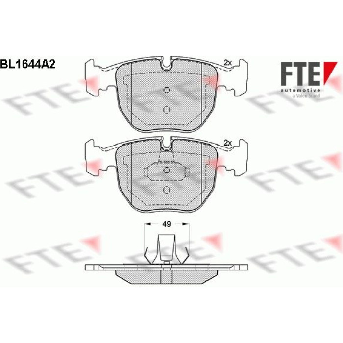 FTE 9010265 Bremsbelagsatz, Scheibenbremse FTE 9010265 Bremsbelagsatz, Scheibenbremse