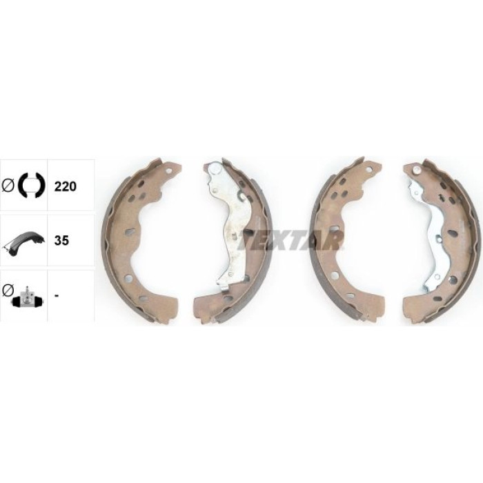 Textar 91067500 Bremsbackensatz Textar 91067500 Bremsbackensatz