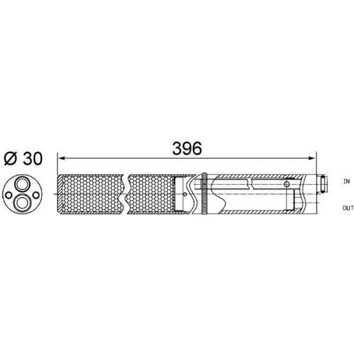 Mahle AD 244 001S Trockner, Klimaanlage BEHR