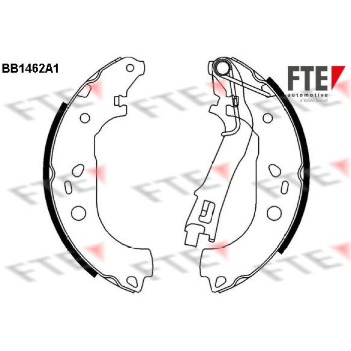 FTE 9100180 Bremsbackensatz FTE 9100180 Bremsbackensatz