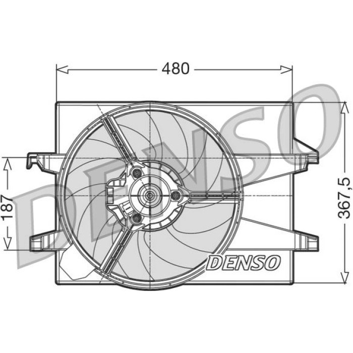 Denso DER10002 Lüfter, Motorkühlung Denso DER10002 Lüfter, Motorkühlung
