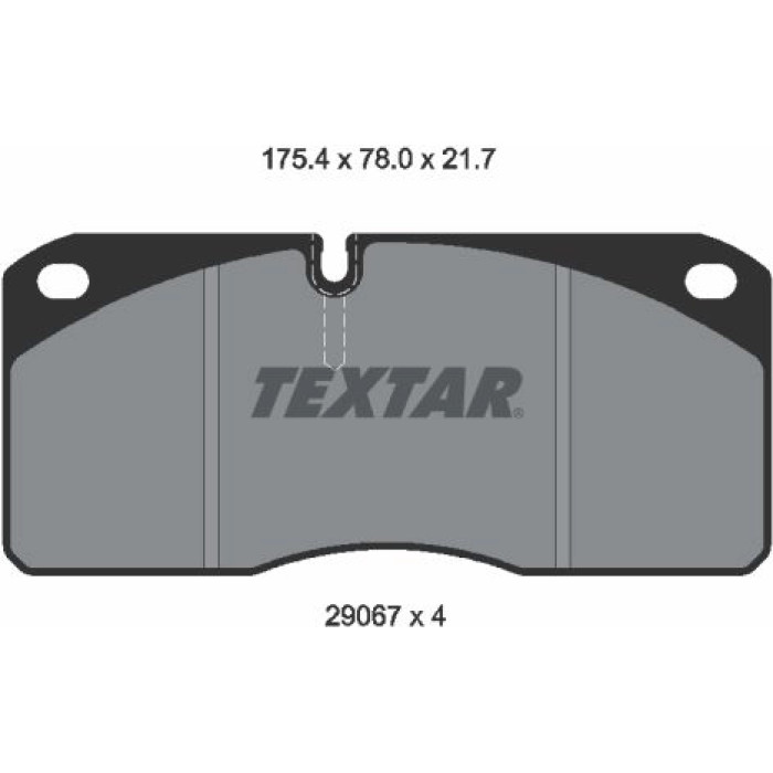 Textar 2906705 Bremsbelagsatz, Scheibenbremse Textar 2906705 Bremsbelagsatz, Scheibenbremse