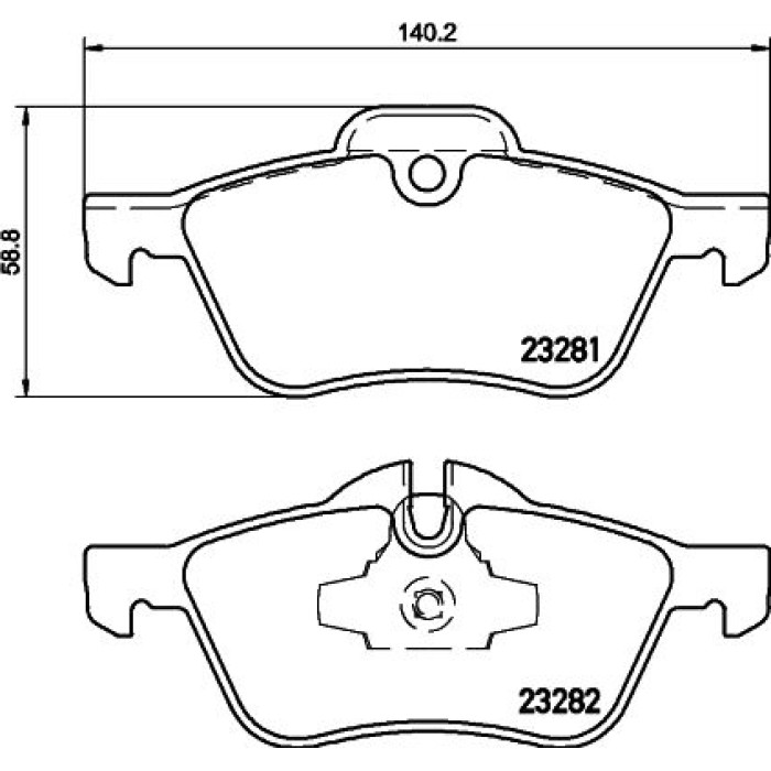 Hella 8DB 355 009-171 Bremsbelagsatz, Scheibenbremse