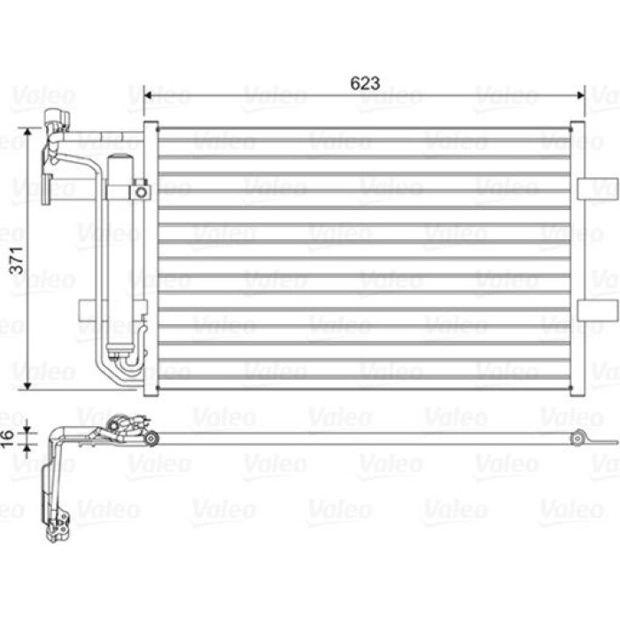 Valeo 814455 Kondensator, Klimaanlage Valeo 814455 Kondensator, Klimaanlage