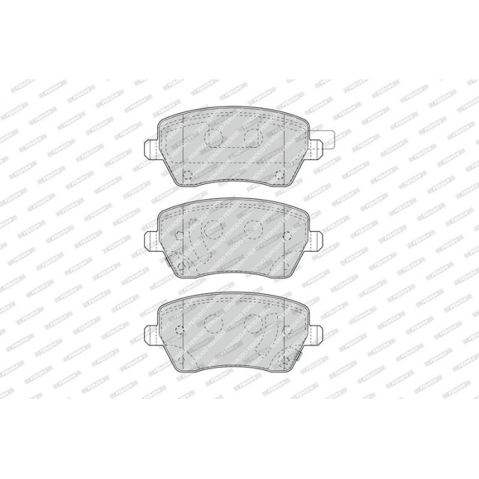 Ferodo FDB4966 Bremsbelagsatz, Scheibenbremse PREMIER ECO FRICTION