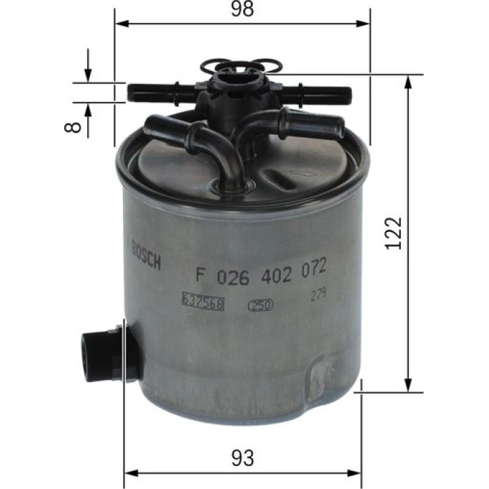 BOSCH F 026 402 072 Kraftstofffilter BOSCH F 026 402 072 Kraftstofffilter