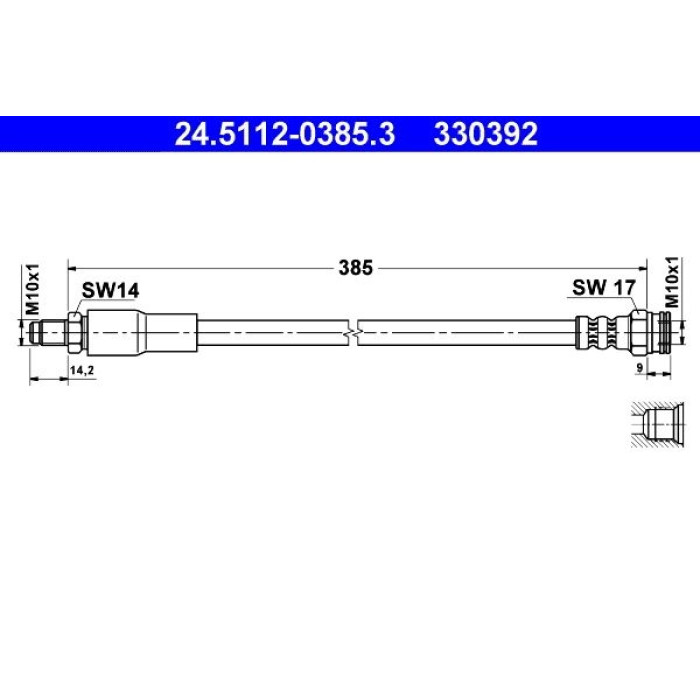 ATE 24.5112-0385.3 Bremsschlauch ATE 24.5112-0385.3 Bremsschlauch