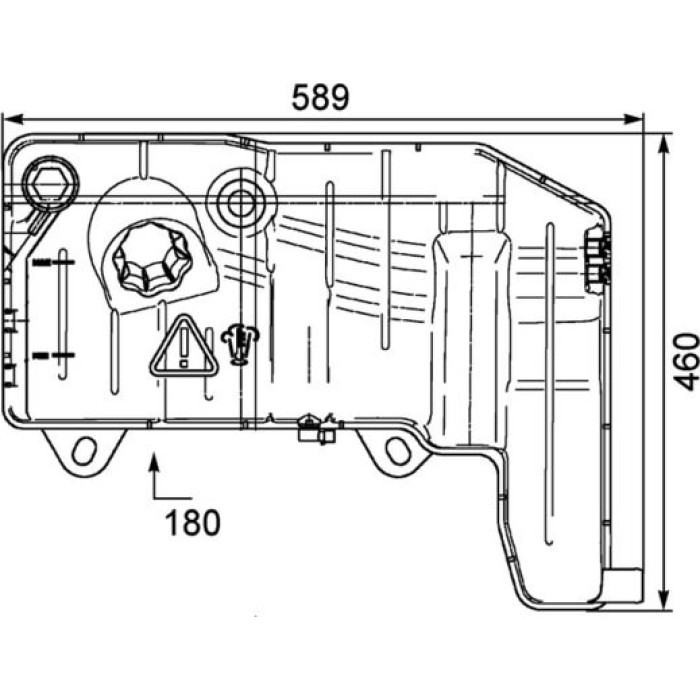 Mahle CRT 55 000P Ausgleichsbehälter, Kühlmittel BEHR Premium Line Mahle CRT 55 000P Ausgleichsbehälter, Kühlmittel BEHR Premium Line