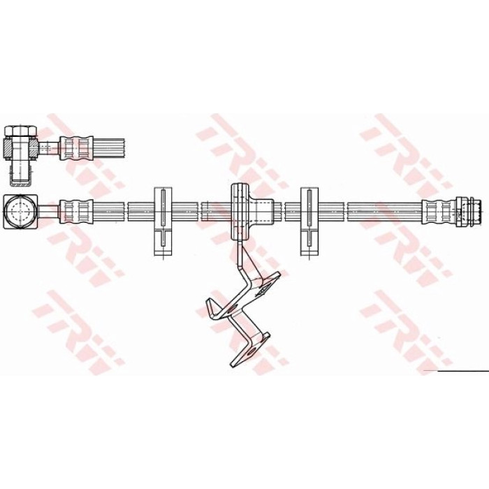 TRW PHD966 Bremsschlauch TRW PHD966 Bremsschlauch