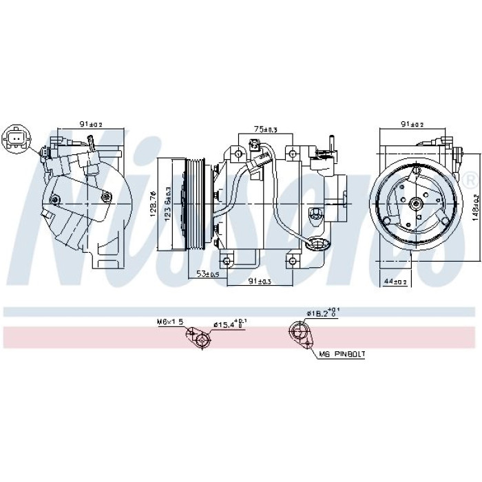 Nissens 890700 Kompressor, Klimaanlage FIRST FIT Nissens 890700 Kompressor, Klimaanlage FIRST FIT