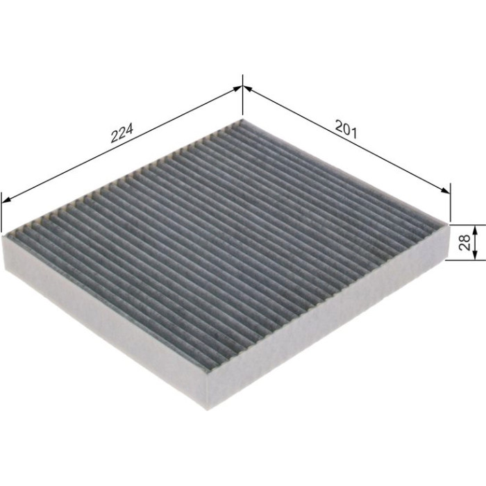 BOSCH 1 987 435 602 Filter, Innenraumluft BOSCH 1 987 435 602 Filter, Innenraumluft