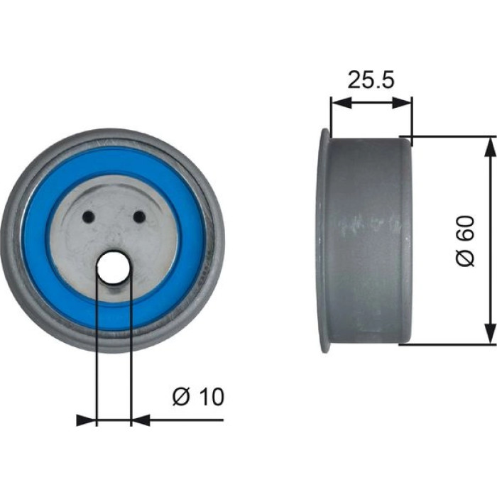 Gates T42230 Spannrolle, Zahnriemen PowerGrip™ Gates T42230 Spannrolle, Zahnriemen PowerGrip™