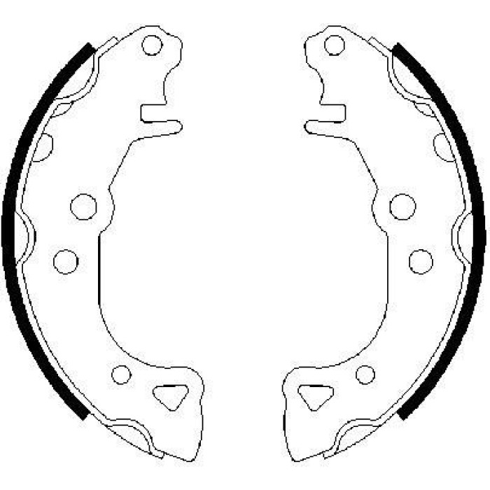 BOSCH 0 986 487 252 Bremsbackensatz BOSCH 0 986 487 252 Bremsbackensatz
