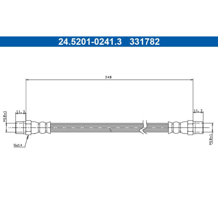 ATE 24.5201-0241.3 Bremsschlauch
