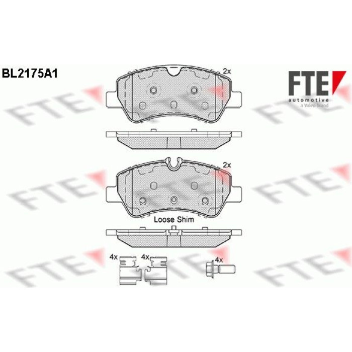 FTE 9010693 Bremsbelagsatz, Scheibenbremse FTE 9010693 Bremsbelagsatz, Scheibenbremse