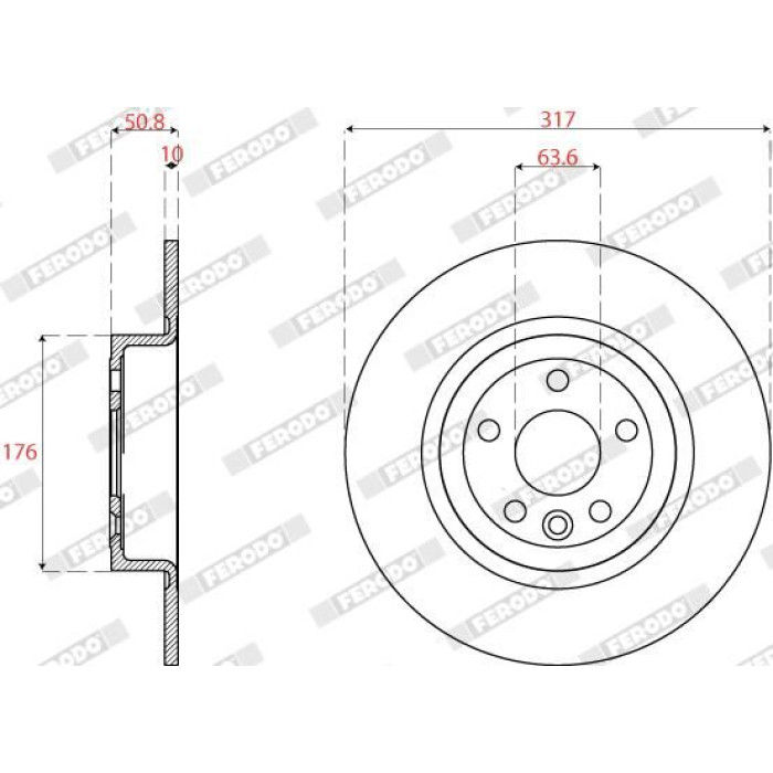 Ferodo DDF2771C Bremsscheibe PREMIER