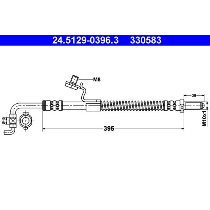 ATE 24.5129-0396.3 Bremsschlauch