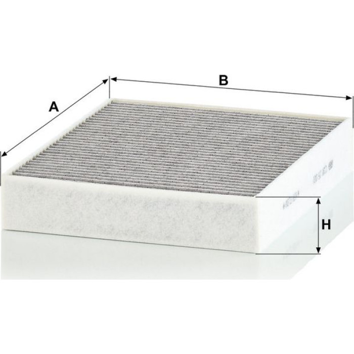 MANN-FILTER CUK 25 001 Innenraumfilter, Aktivkohlefilter