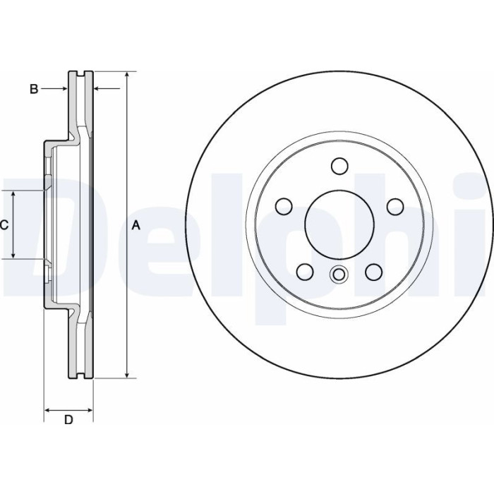 Delphi BG4777C Bremsscheibe Delphi BG4777C Bremsscheibe