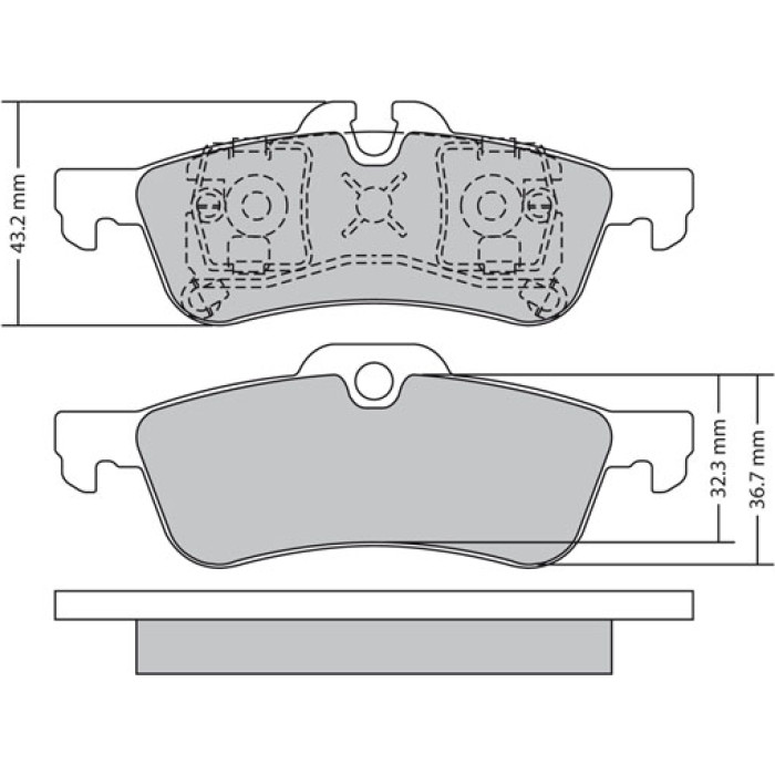 Metzger 1170154 Bremsbelagsatz, Scheibenbremse Metzger 1170154 Bremsbelagsatz, Scheibenbremse