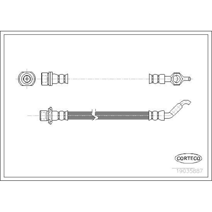 Corteco 19035887 Bremsschlauch