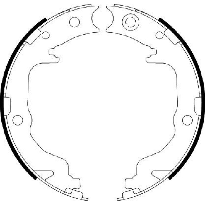 Hella 8DA 355 050-871 Bremsbackensatz, Feststellbremse Hella 8DA 355 050-871 Bremsbackensatz, Feststellbremse