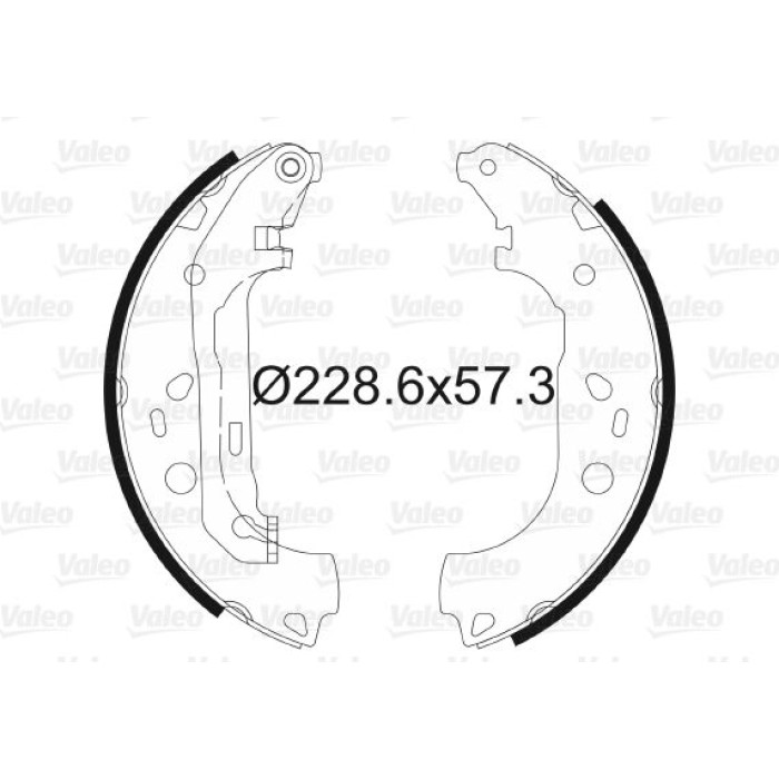 Valeo 564011 Bremsbackensatz