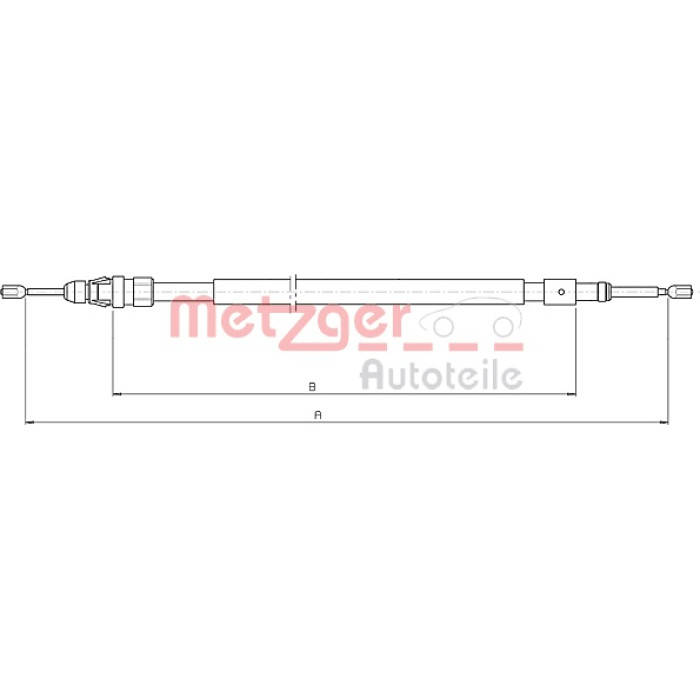 Metzger 10.4523 Seilzug, Feststellbremse