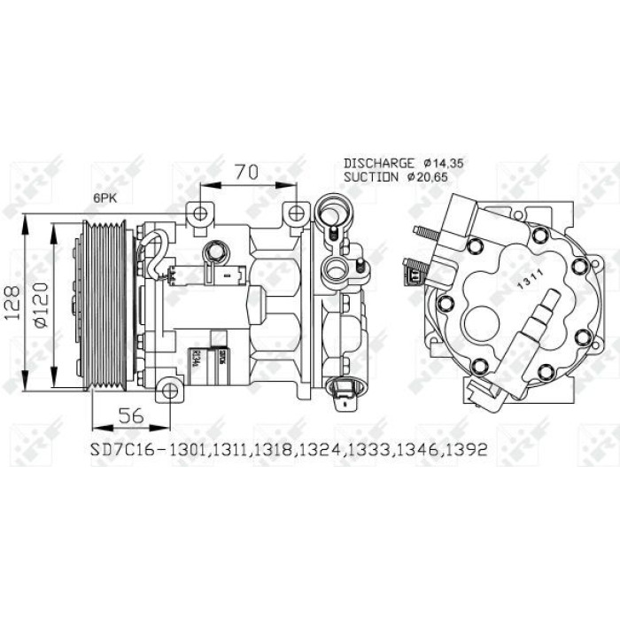 NRF 32682 Kompressor, Klimaanlage EASY FIT NRF 32682 Kompressor, Klimaanlage EASY FIT
