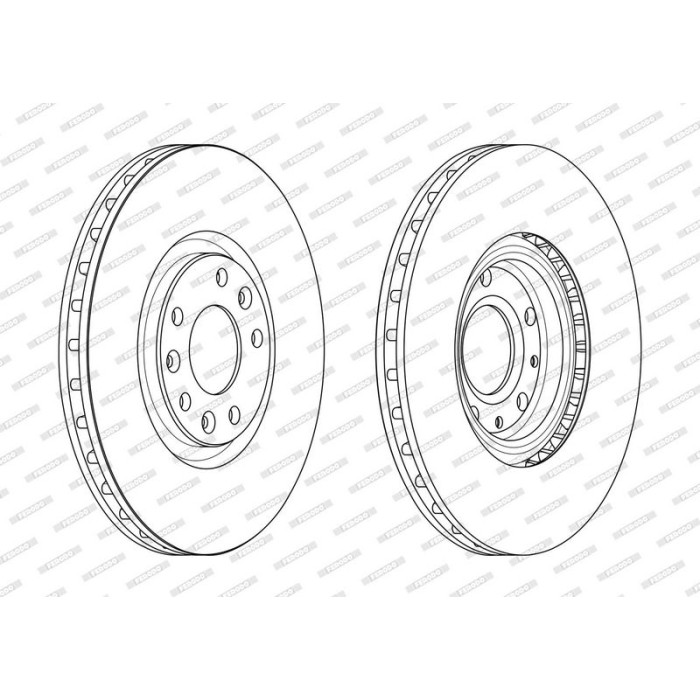 Ferodo DDF2237C Bremsscheibe PREMIER Ferodo DDF2237C Bremsscheibe PREMIER