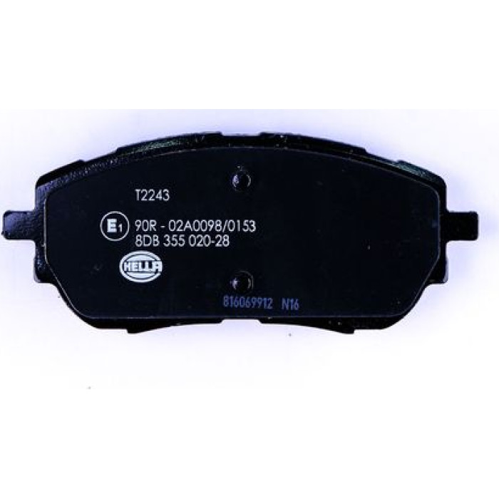 Hella 8DB 355 020-281 Bremsbelagsatz, Scheibenbremse
