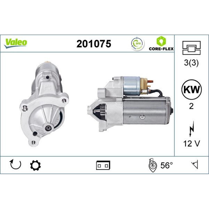 Valeo 201075 Starter CORE-FLEX Valeo 201075 Starter CORE-FLEX
