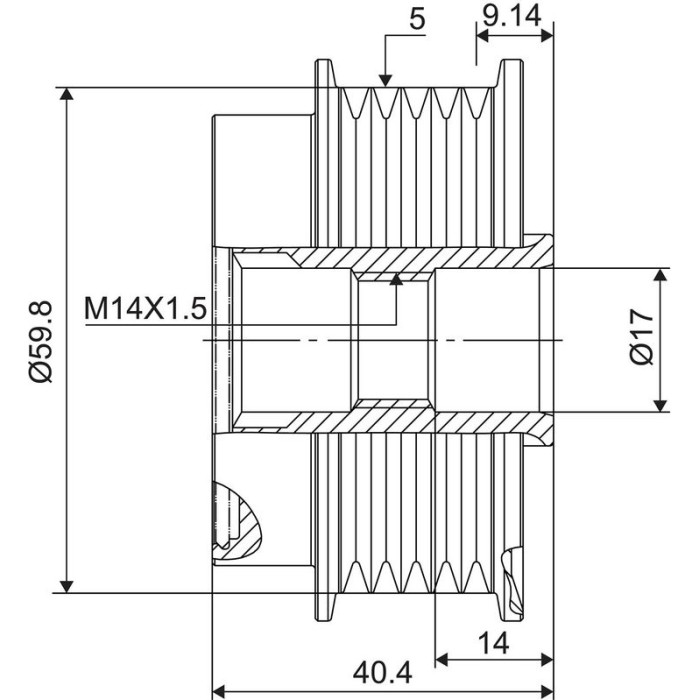 Valeo 588115 Generatorfreilauf NEW SPARE PART Valeo 588115 Generatorfreilauf NEW SPARE PART