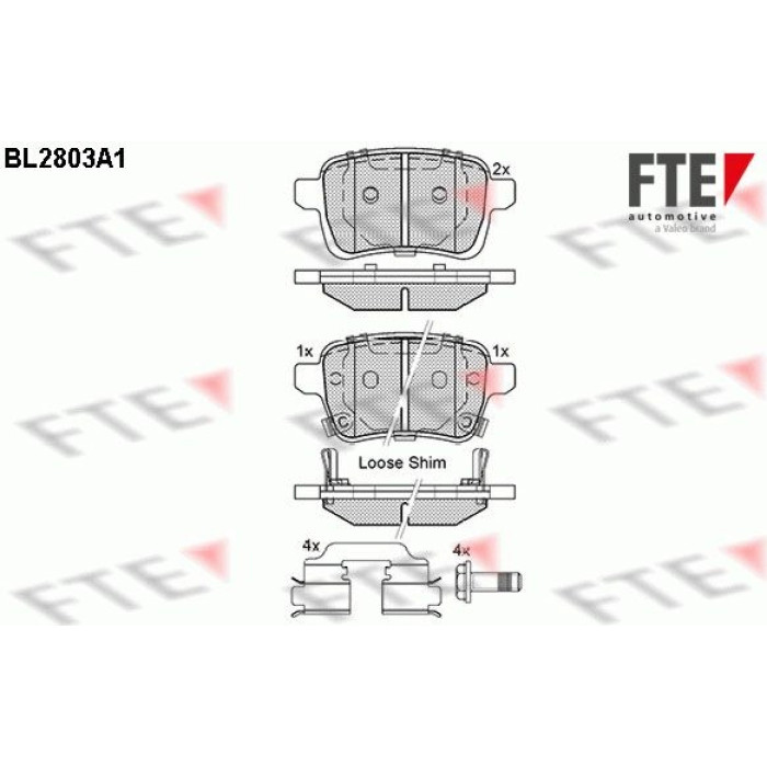 FTE 9010993 Bremsbelagsatz, Scheibenbremse FTE 9010993 Bremsbelagsatz, Scheibenbremse