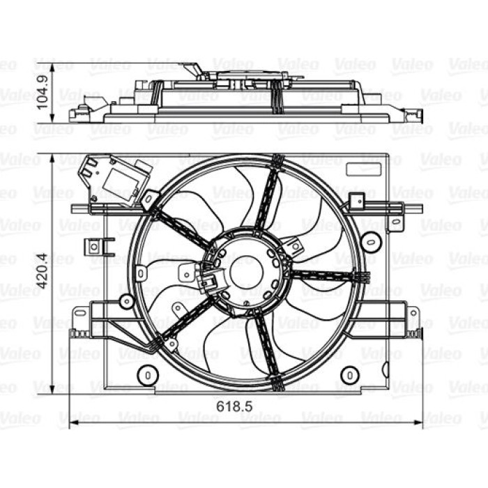 Valeo 696880 Lüfter, Motorkühlung