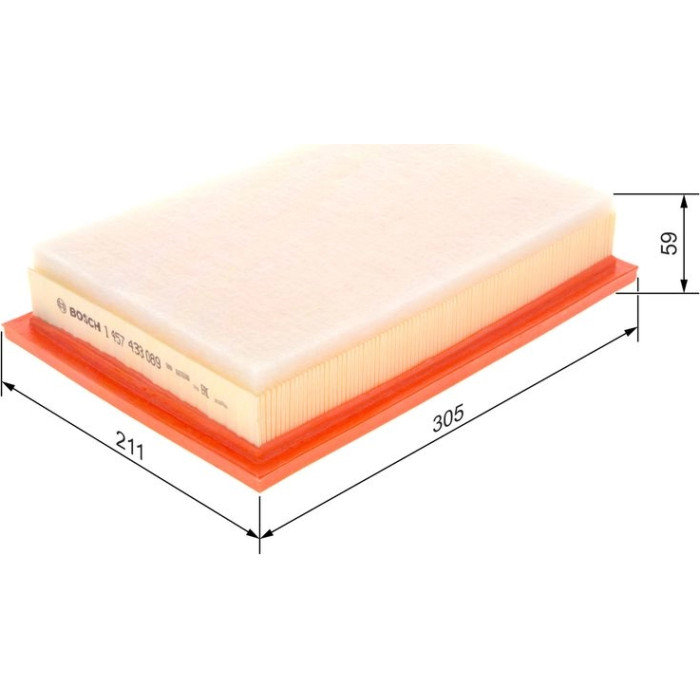 BOSCH 1 457 433 089 Luftfilter BOSCH 1 457 433 089 Luftfilter