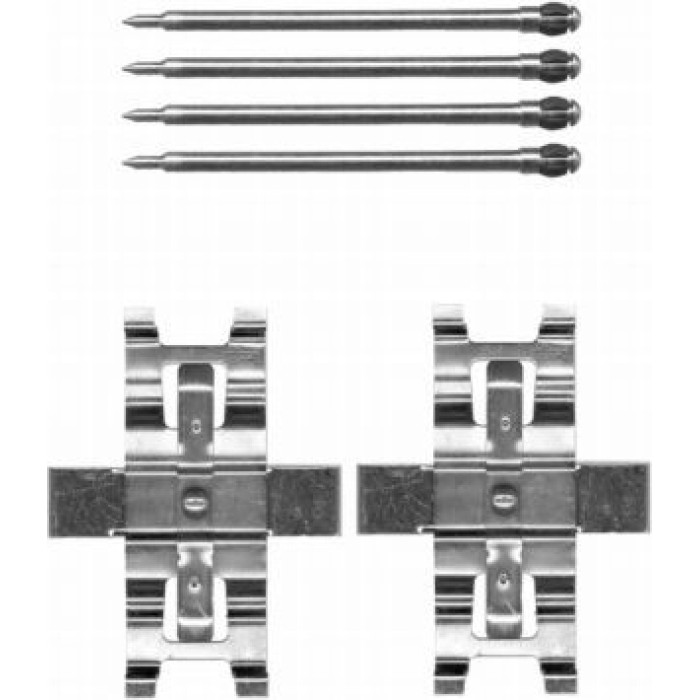Hella 8DZ 355 204-321 Zubehörsatz, Scheibenbremsbelag