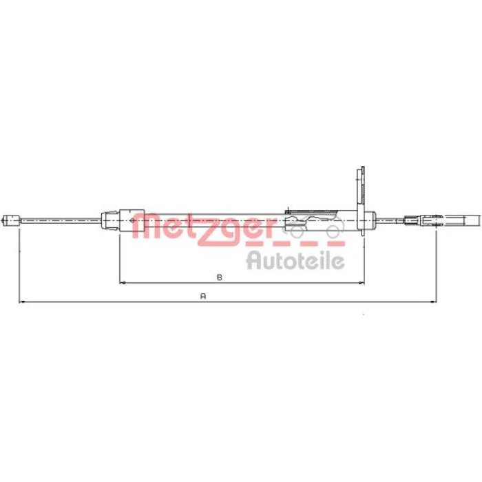 Metzger 10.9326 Seilzug, Feststellbremse