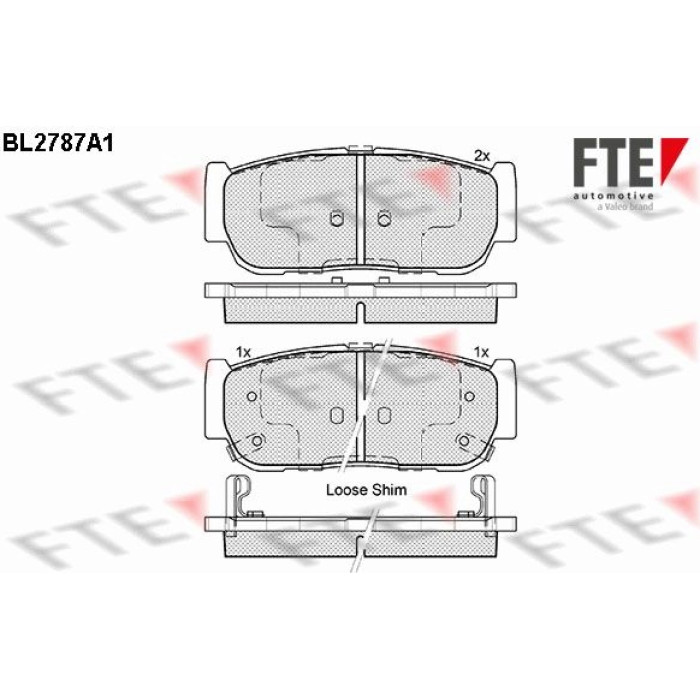 FTE 9010981 Bremsbelagsatz, Scheibenbremse FTE 9010981 Bremsbelagsatz, Scheibenbremse