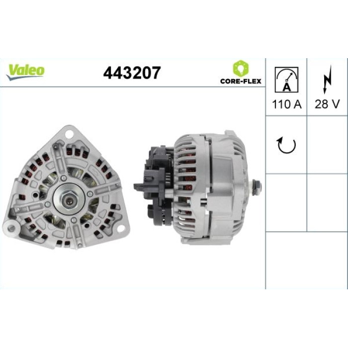 Valeo 443207 Generator CORE-FLEX Valeo 443207 Generator CORE-FLEX