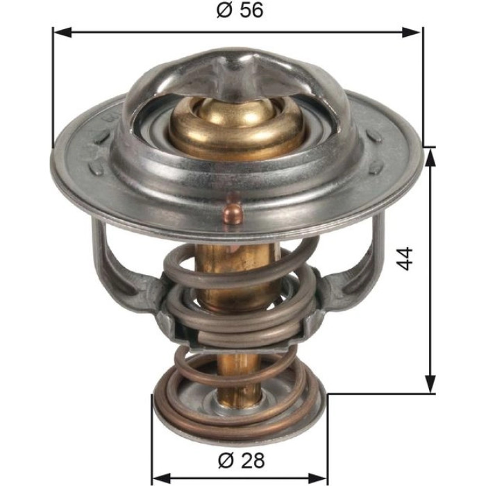 Gates TH48982G1 Thermostat, Kühlmittel