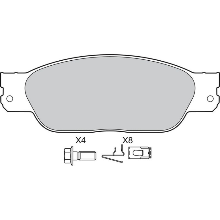 Valeo 598439 Bremsbelagsatz, Scheibenbremse
