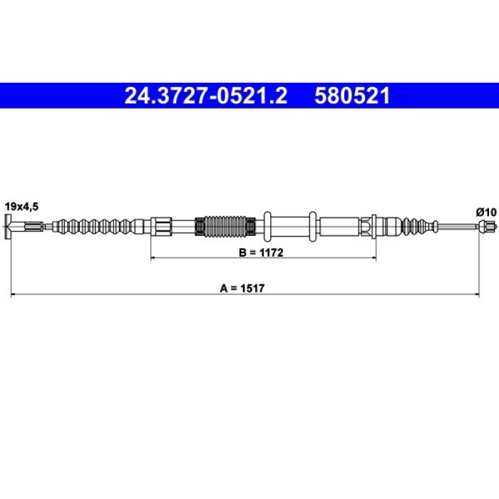 ATE 24.3727-0521.2 Seilzug, Feststellbremse